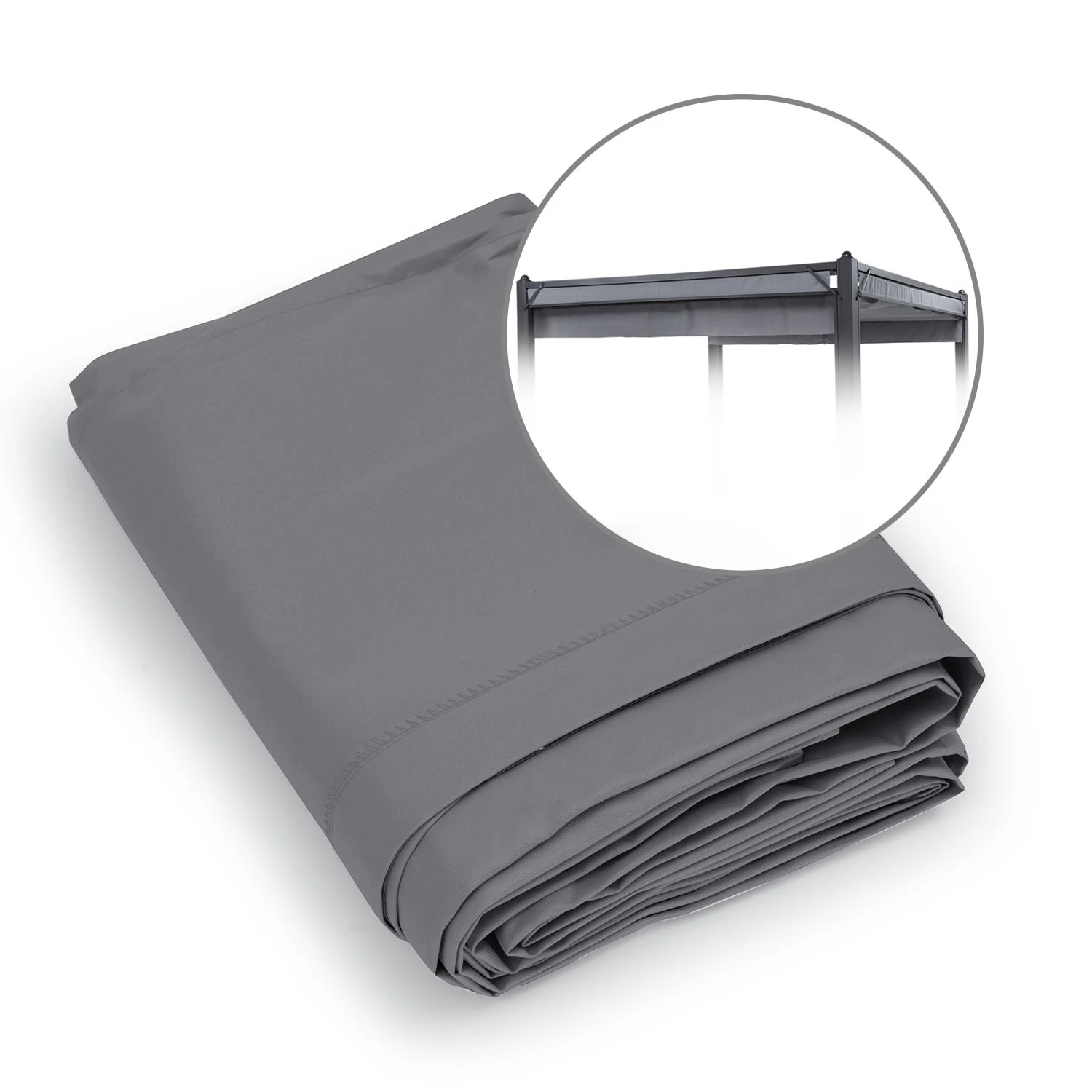 Pantheon Cortina Pergola Ersatzdach in Aktion