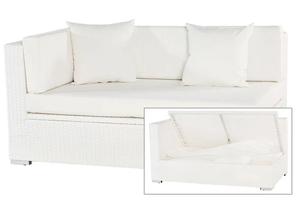 OUTFLEXX 2-Sitzer Ecksofa in weiß