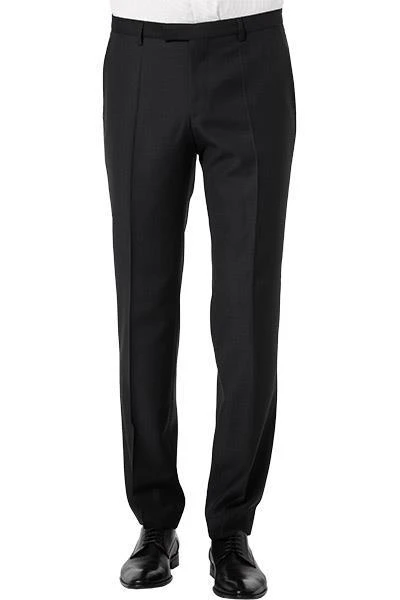 BOSS Lenon Hose in Schwarz meliert