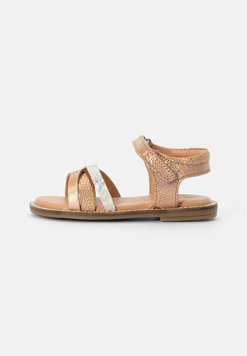Friboo Leder-Sandalen in Roségold