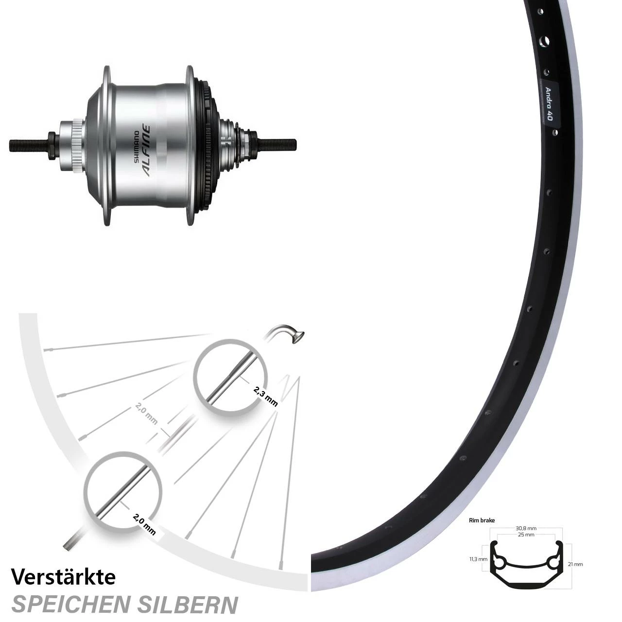 Shimano Alfine 11-Gang Hinterrad