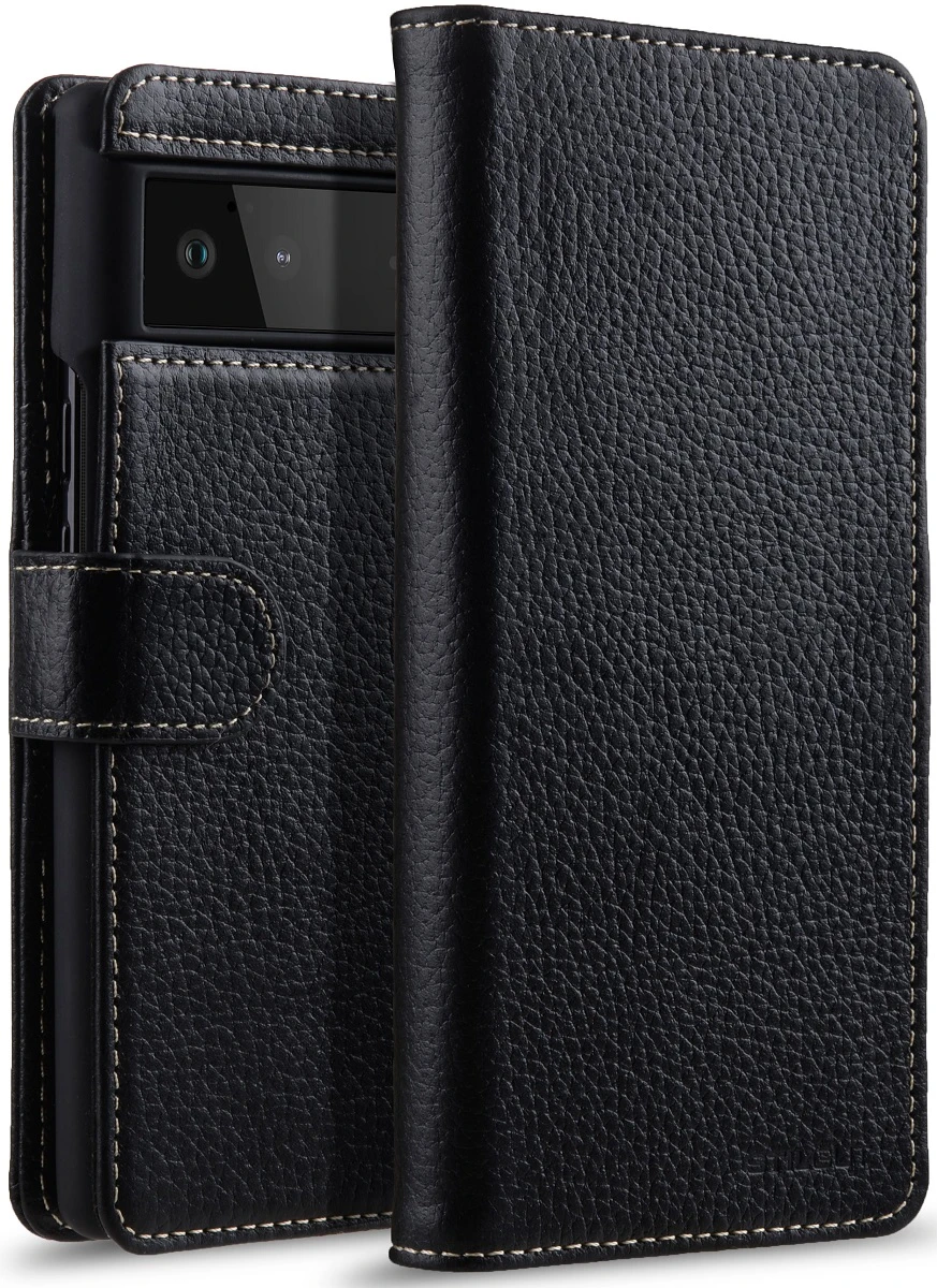 StilGut Lederhülle für Google Pixel 6 mit Kartenfach