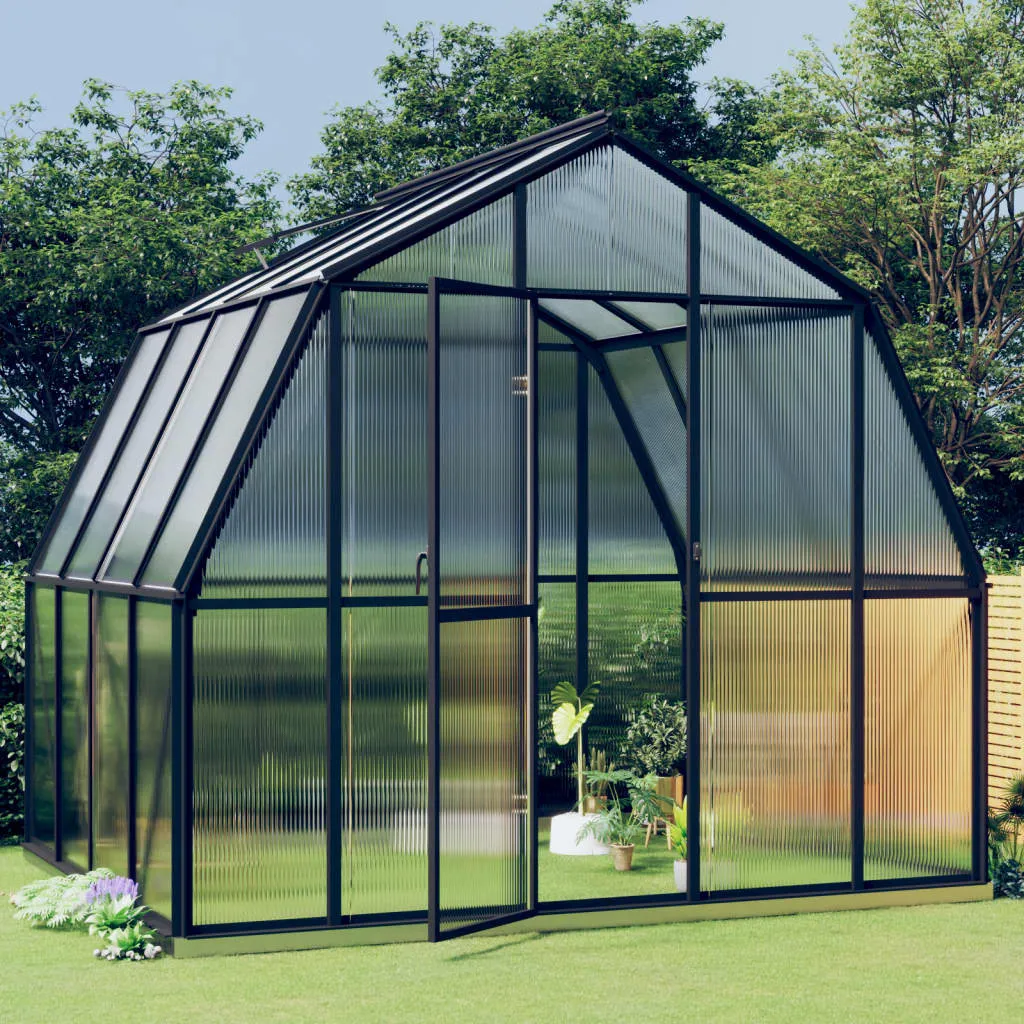 VidaXL Gewächshaus Anthrazit
