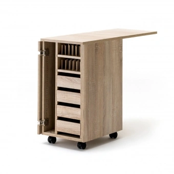 RMF Nähzubehör-Rollcontainer EXTEND mit geöffneter Tür