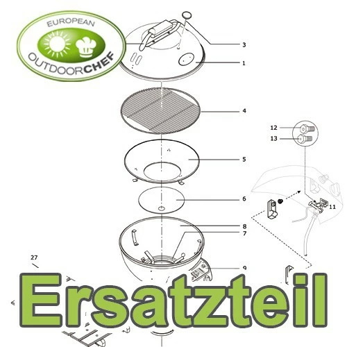 Outdoorchef Ersatzteil Trichter klein für Gasgrills