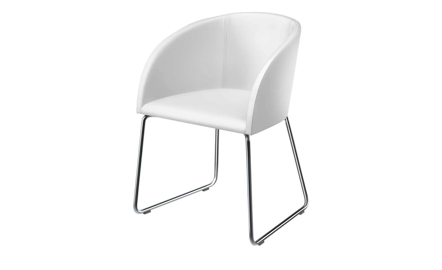 Schalenstuhl S 19-1 in Weiß