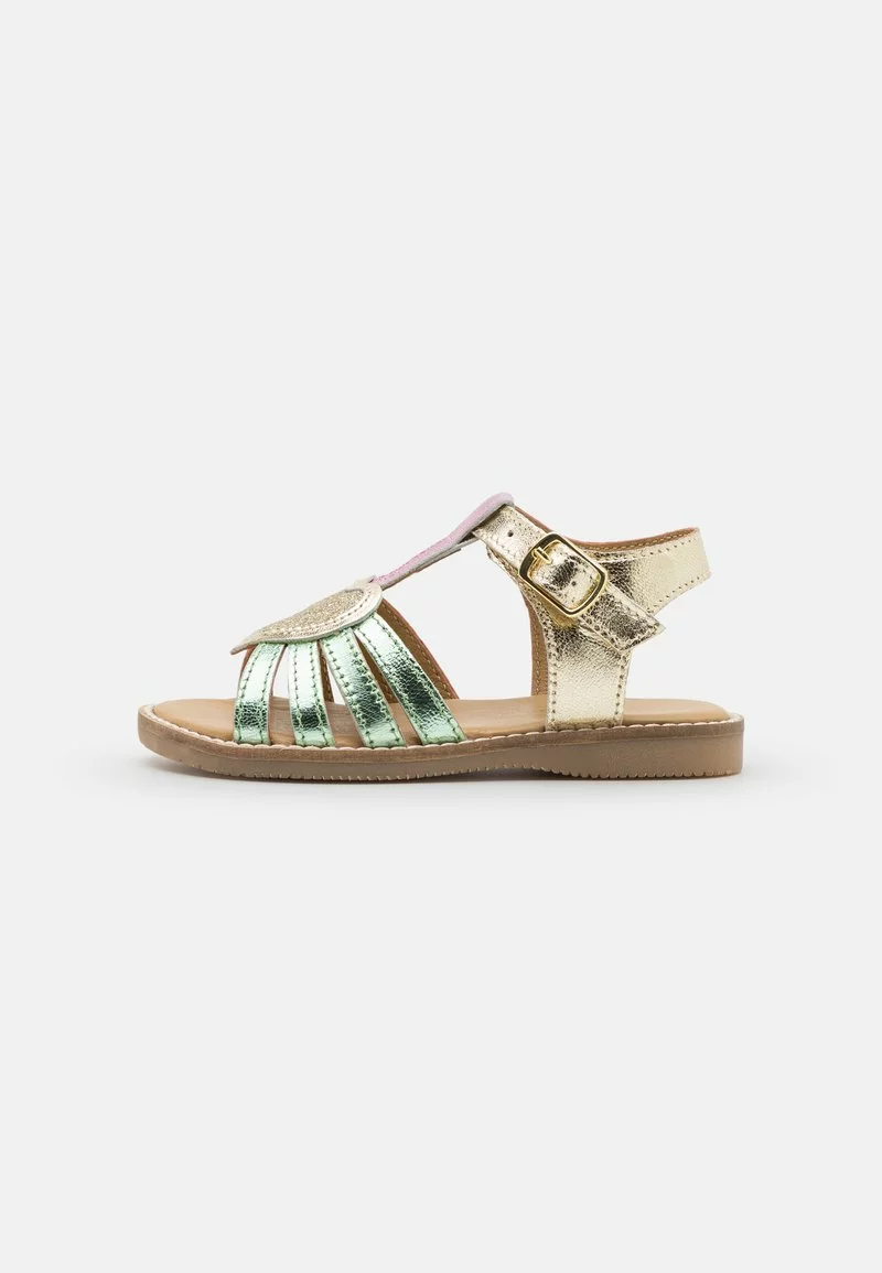 Friboo LEATHER Riemensandalette in Gold für Kinder