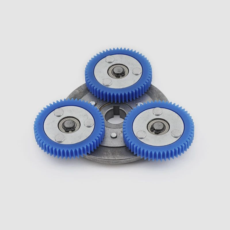 Freilauf mit blauen Zahnrädern für E-Bike Motoren