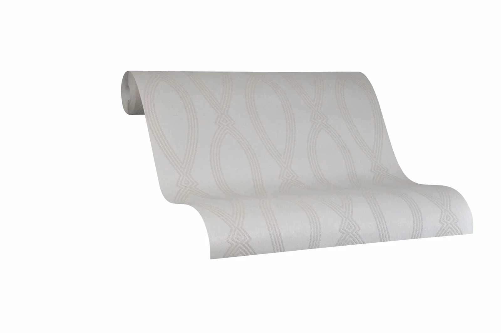 Tapete Vlies Marburg Ikat-Muster creme metallic