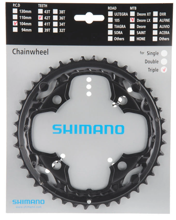Shimano SLX 4-Arm Kurbelblatt 42 Zähne