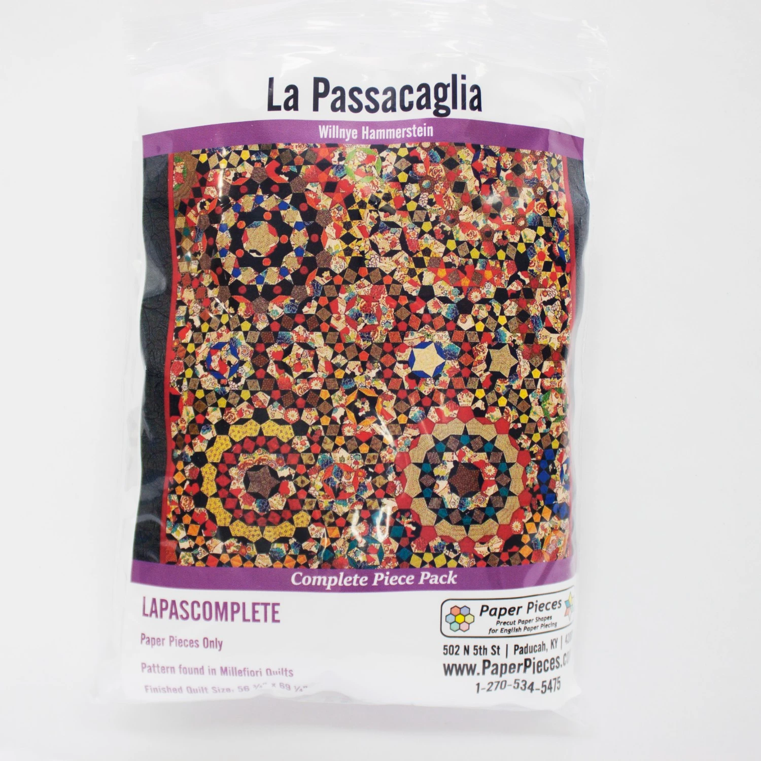 La Passacaglia Quilt Komplettset mit Papierschablonen