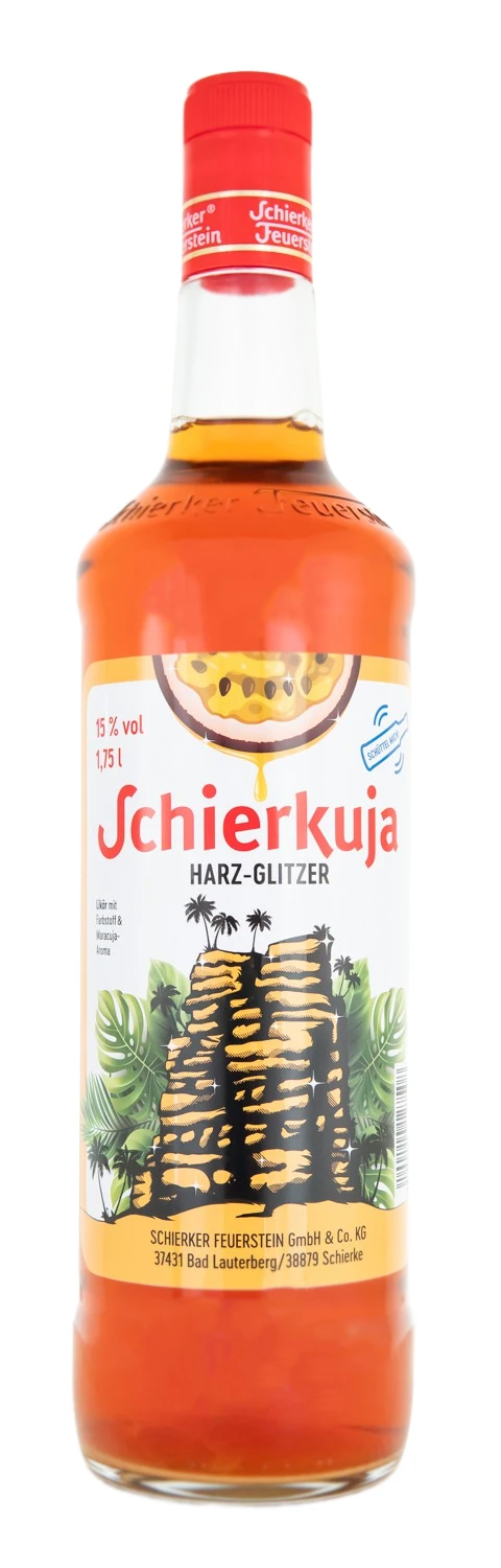 Schierkuja Harz-Glitzer Likör Flasche mit Glitzereffekt