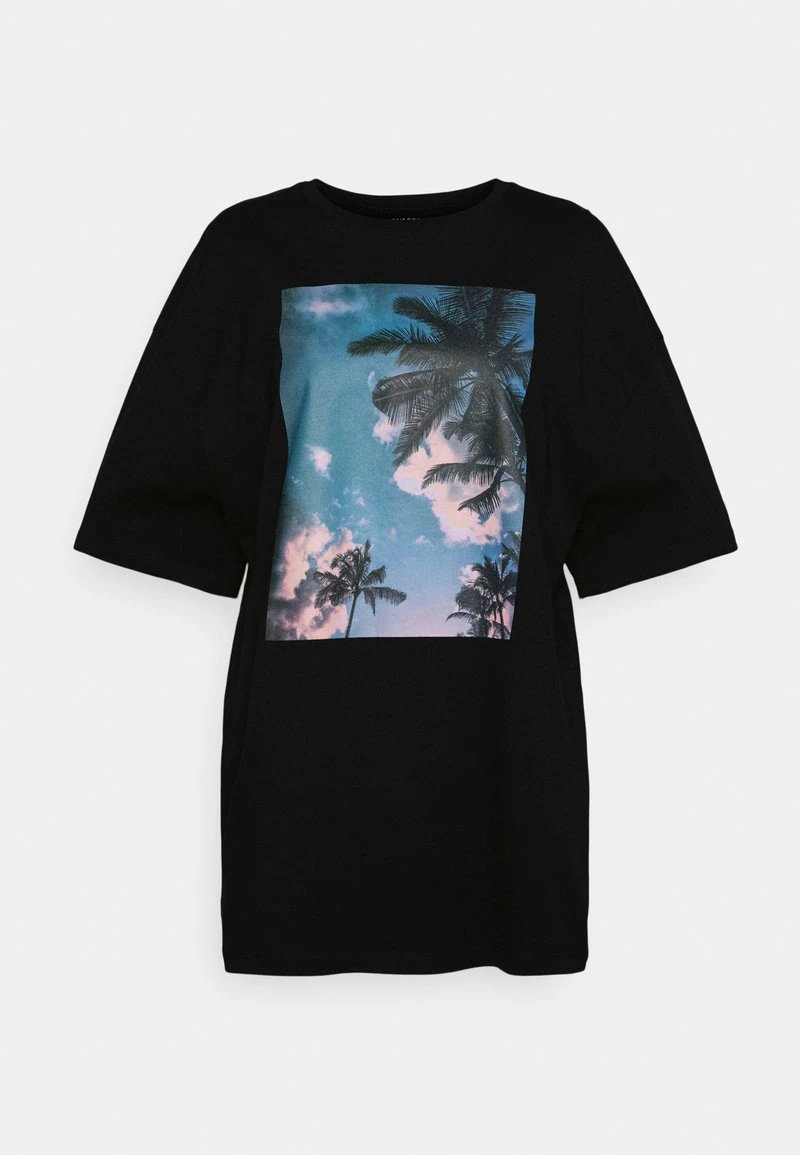 Even&Odd Damen T-Shirt Print Black