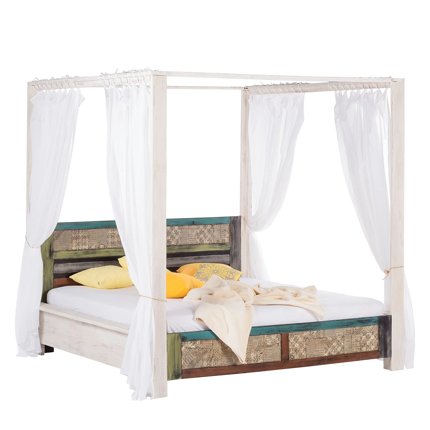 Wolf-Möbel Himmelbett Goa White实景图